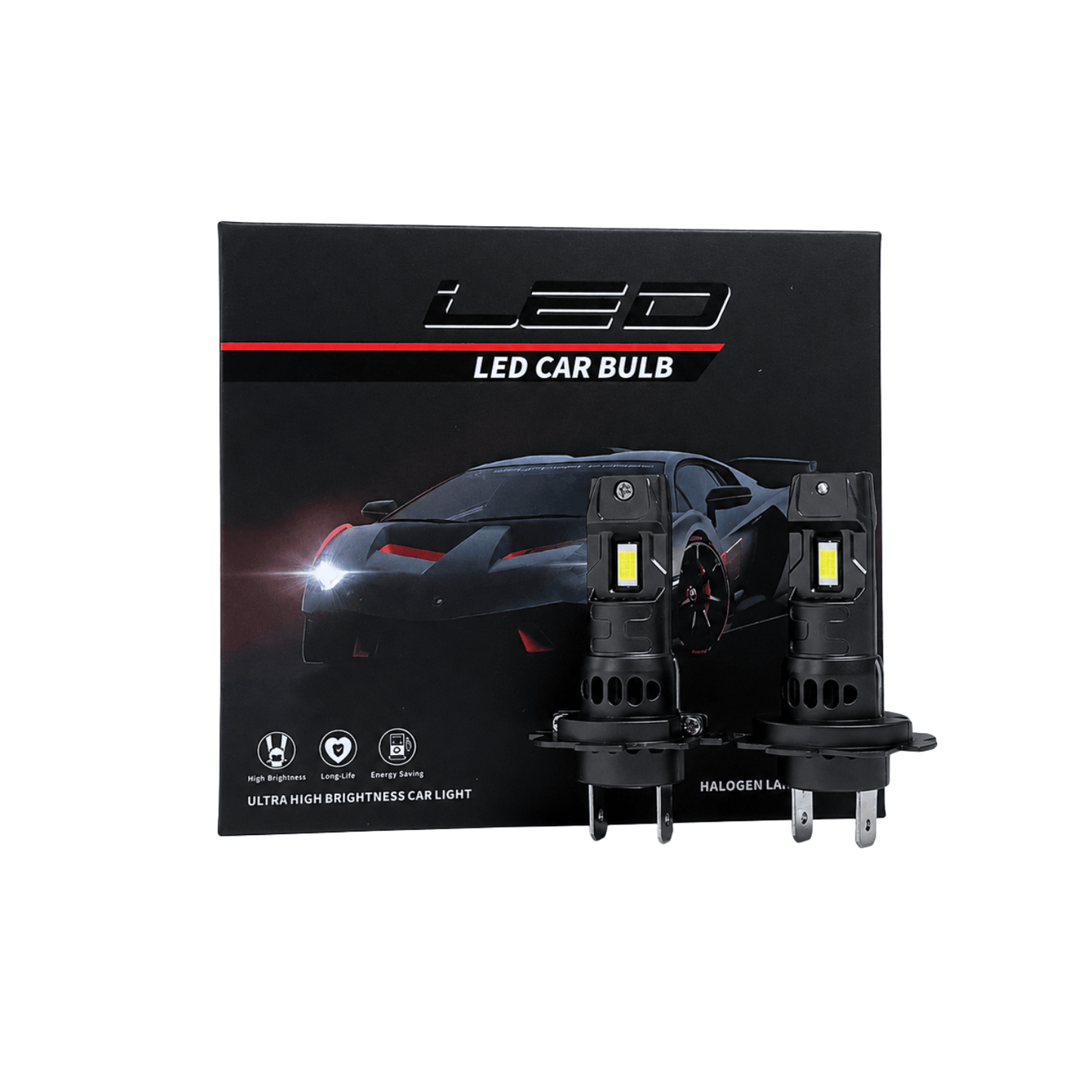 Set 2 Becuri Auto LED H7 6000K, CANBUS, pentru Faruri cu Lupă, Lumină Albă