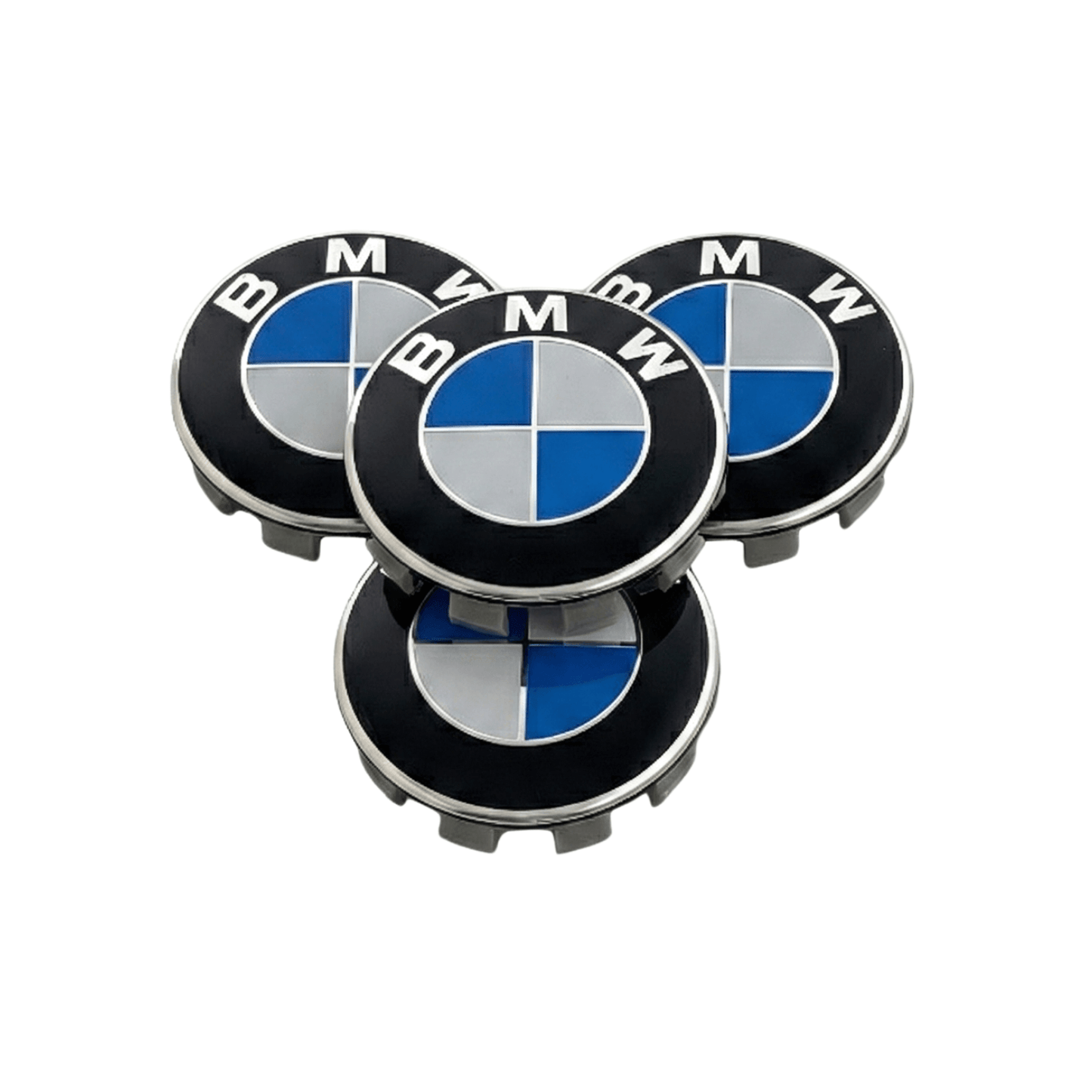 Set 4 Capace Jante BMW – 56mm, Albastru cu Alb