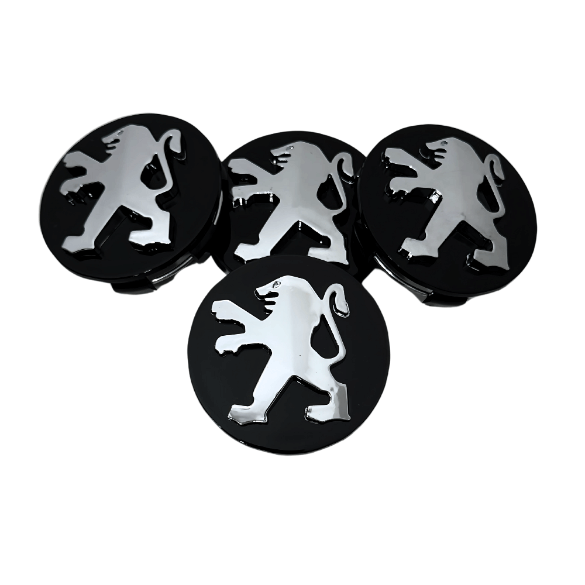 Set 4 Capace Jante Peugeot – 60mm