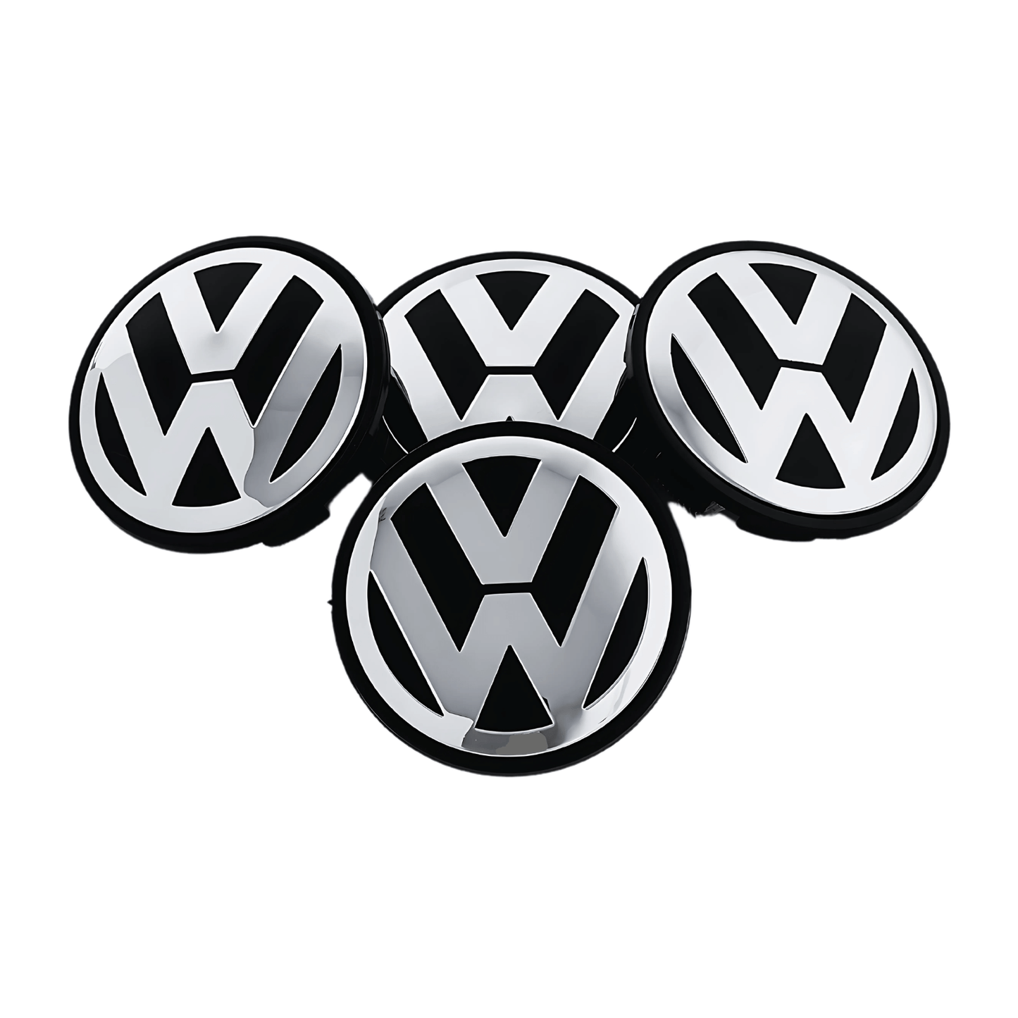 Set 4 Capace Jante VW – 55mm, Negru