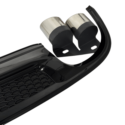 Difuzor Bara Spate Audi A4 B8.5 Facelift, Negru Lucios
