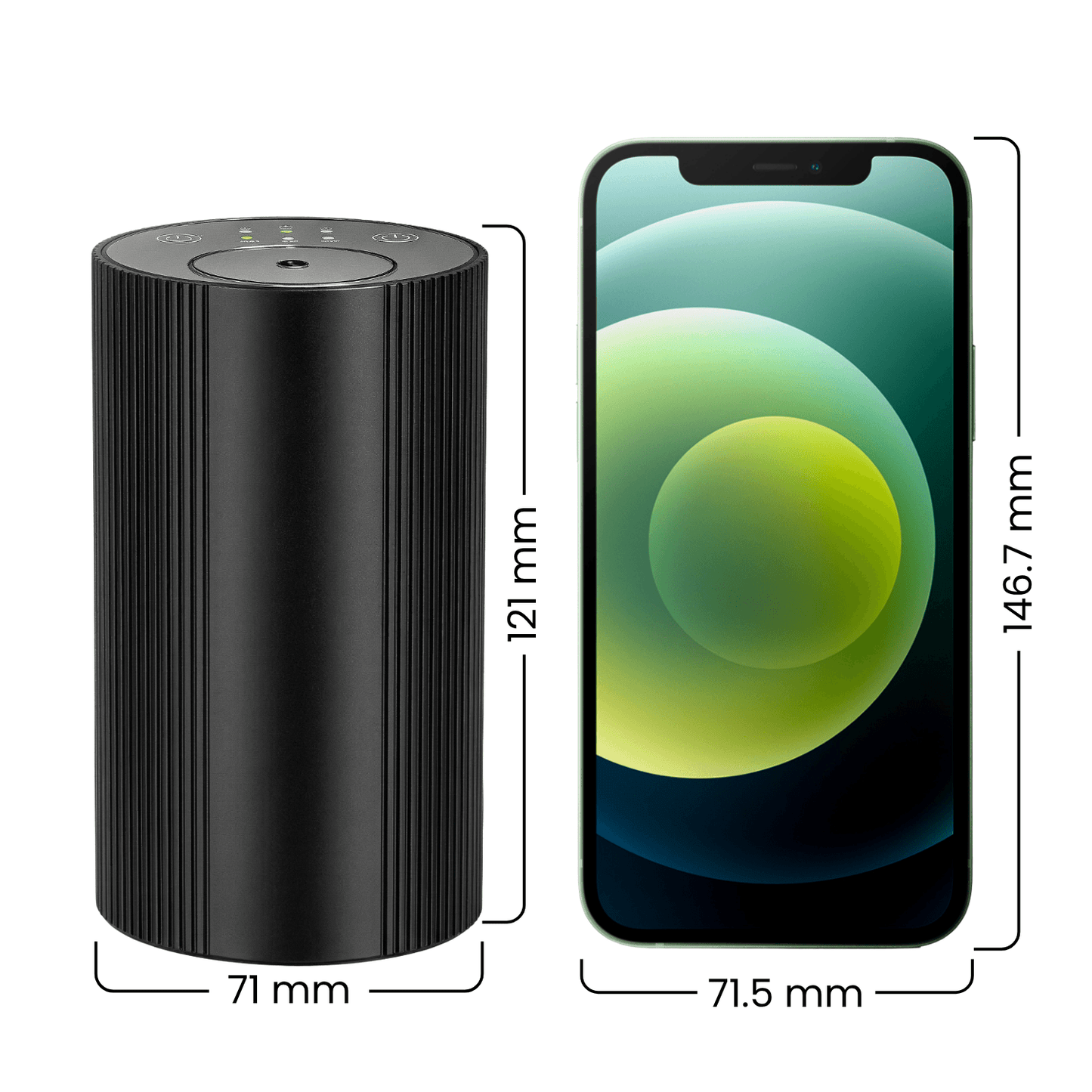 Difuzor Parfum Auto Premium cu Uleiuri Esentiale si Lumini LED