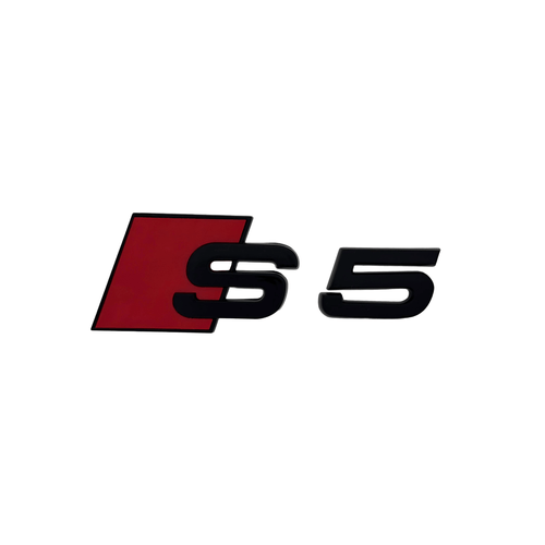Emblema Audi Portbagaj "S5" - Negru Lucios