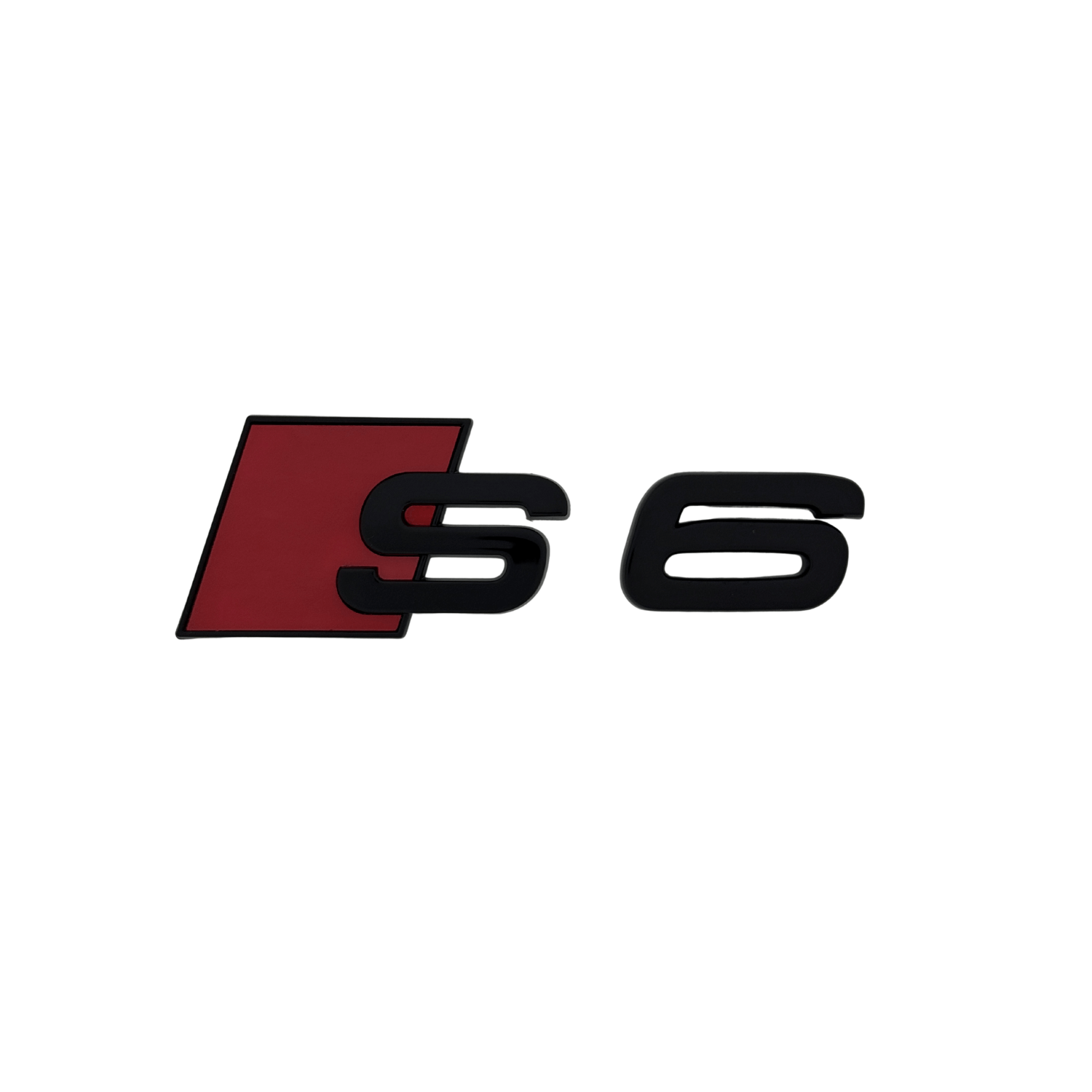Emblema Audi Portbagaj "S6" - Negru Lucios