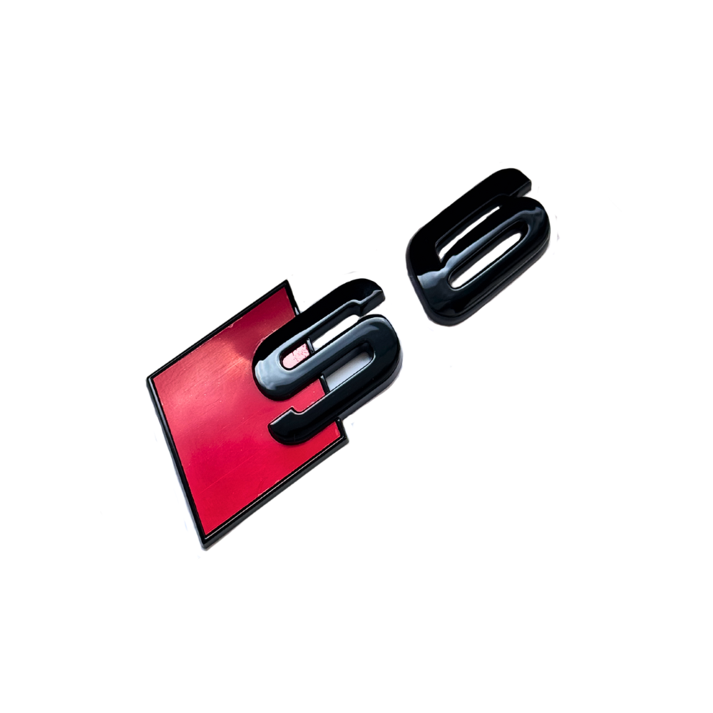 Emblema Audi Portbagaj "S6" - Negru Lucios