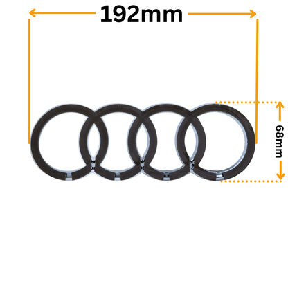 Emblema Audi Spate Argintie (192mm)