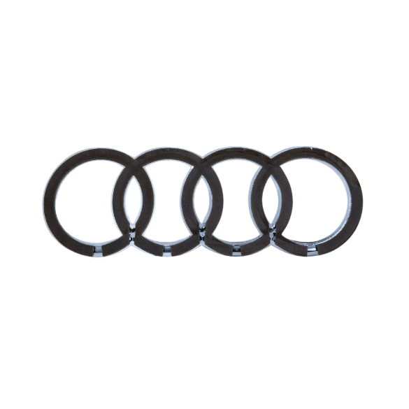 Emblema Audi Spate Argintie (202mm)