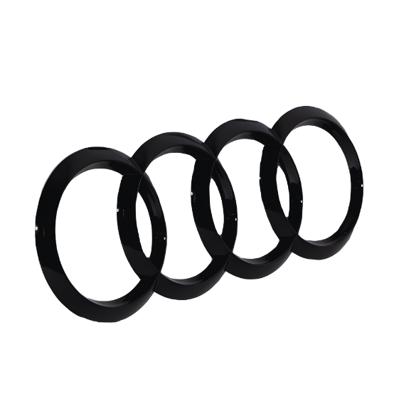 Emblema Audi Spate Neagra (192mm)
