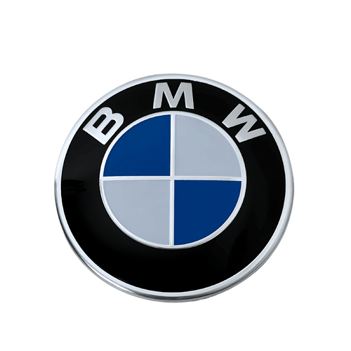 Emblema BMW Capota (82mm) - Albastru cu Alb, 2 Gauri