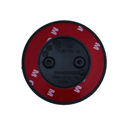 Emblema BMW Capota (82mm) - Negru cu Alb, 2 Gauri