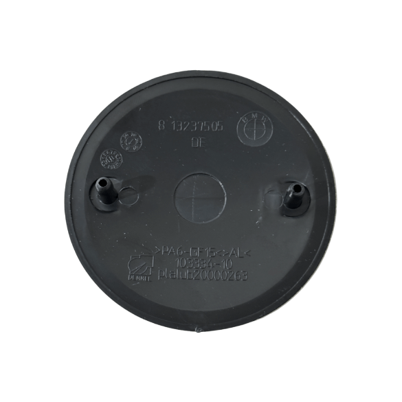 Emblema BMW Capota (82mm) - Negru cu Alb, 2 Pini