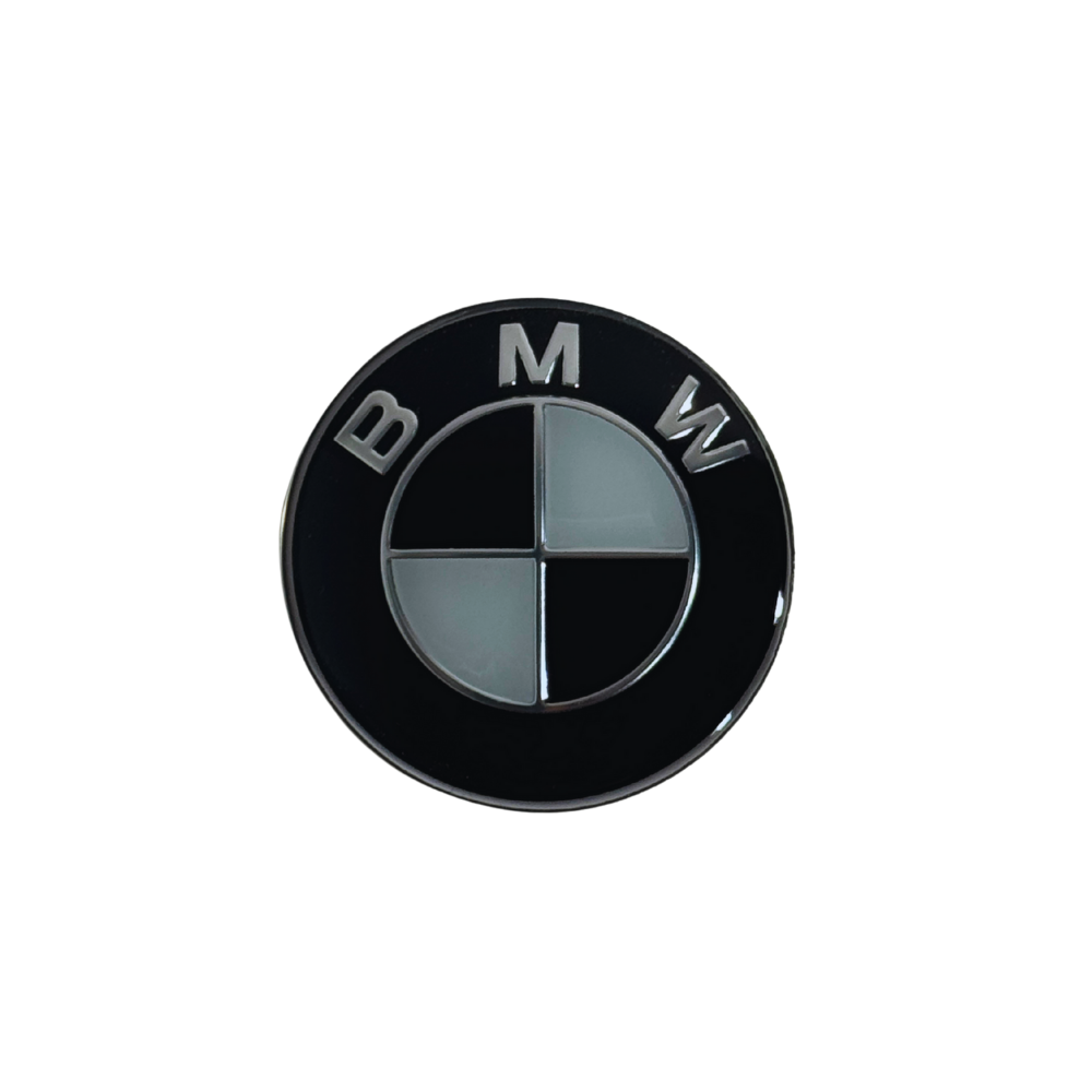 Emblema BMW Volan (45mm) - Negru cu Alb