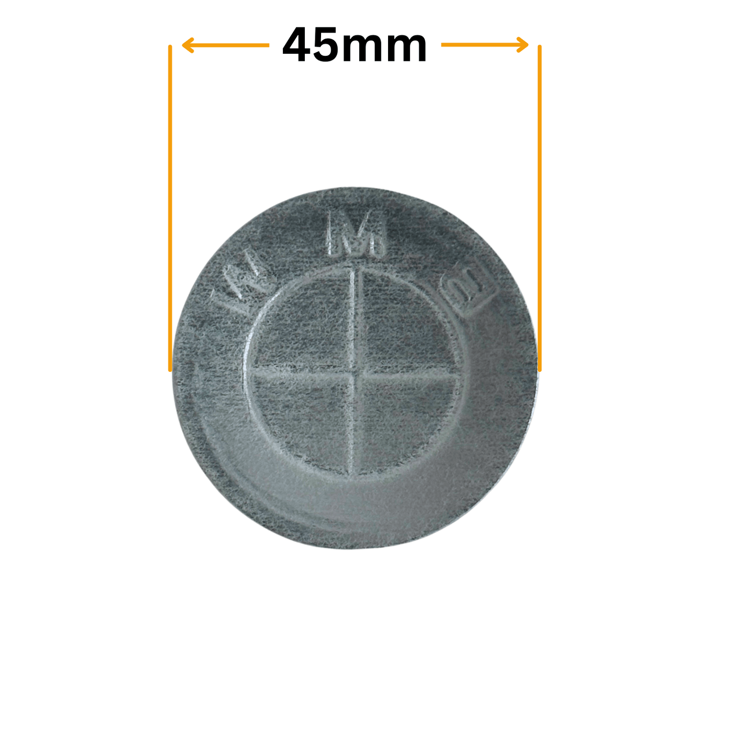 Emblema BMW Volan (45mm) - Negru cu Alb