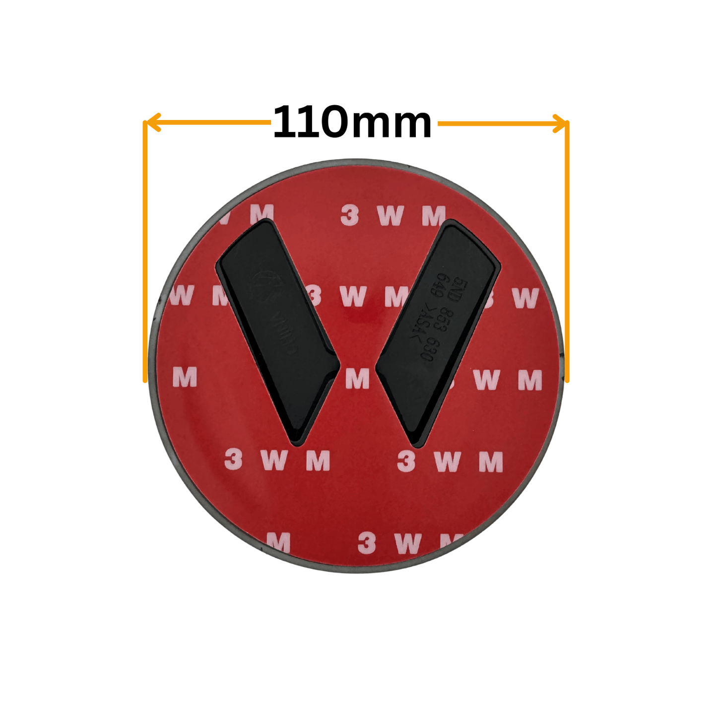 Emblema VW Golf 5 Neagra Spate (110mm)