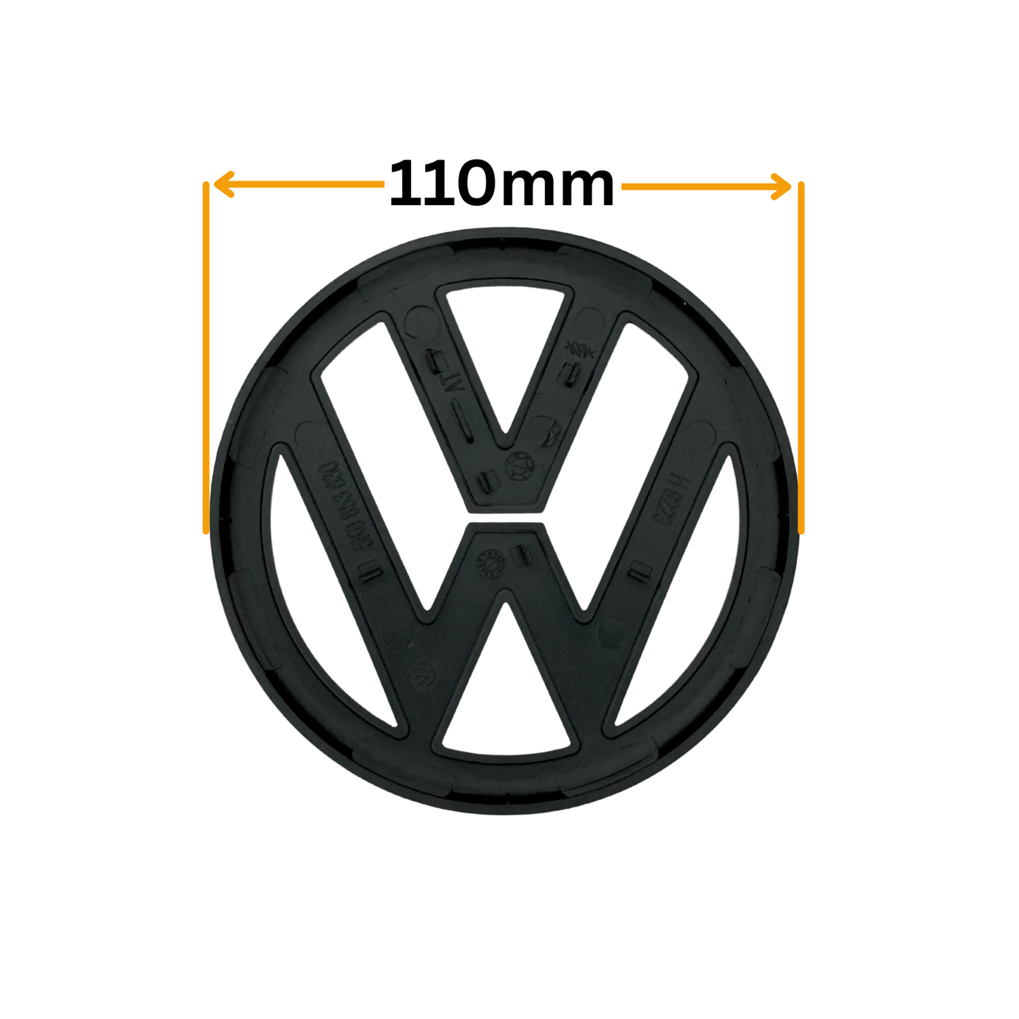 Emblema VW Golf 6-Passat B6/B7 Neagra Spate (110mm)