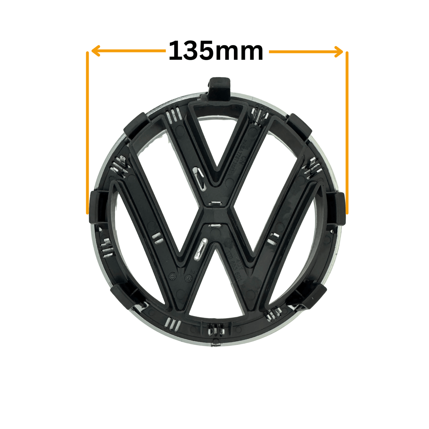 Emblema VW Passat B7 Argintie Fata (135mm)