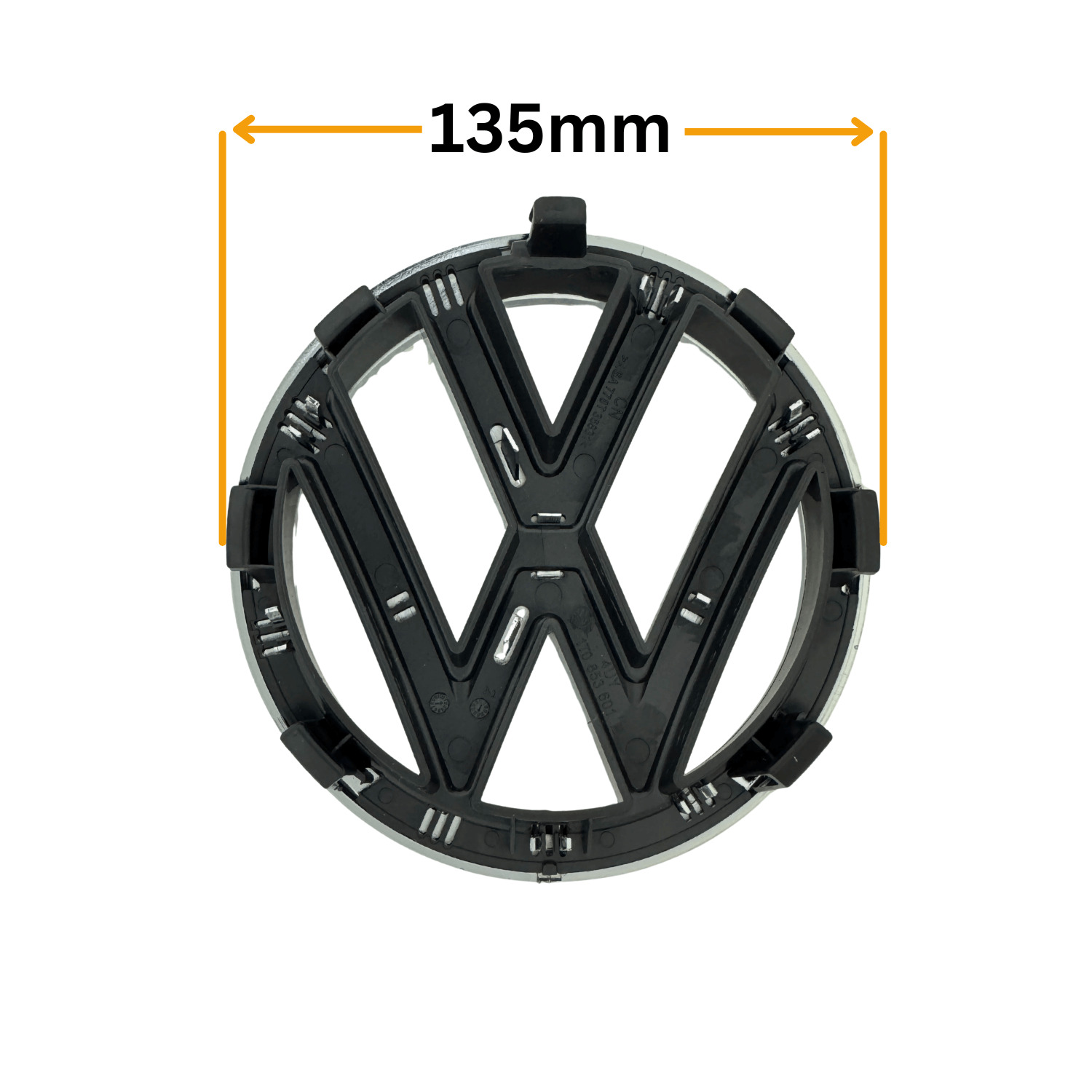 Emblema VW Passat B7 Argintie Fata (135mm)