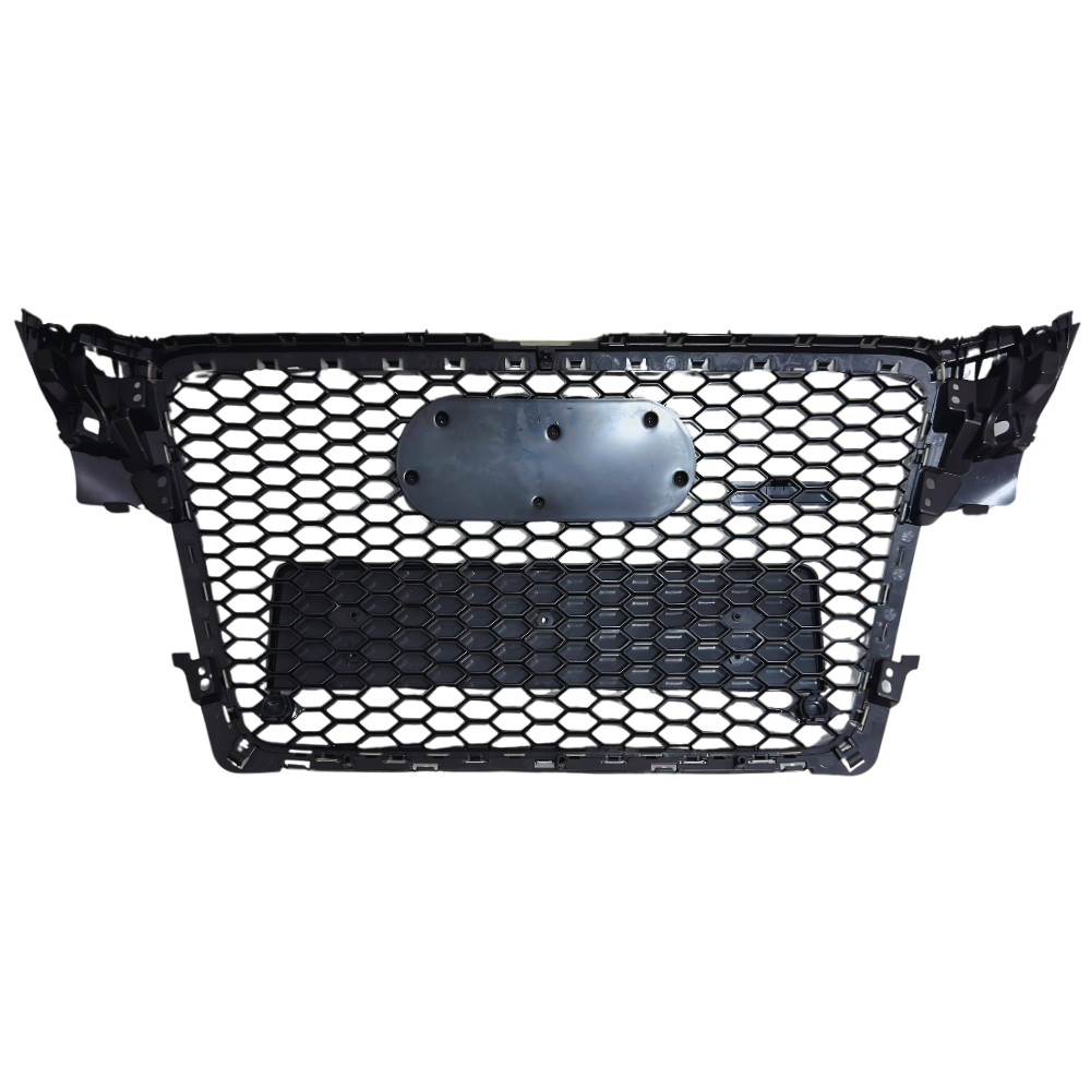 Grilă Centrală Audi A4/S4 B8 – RS4 Style, Negru Lucios