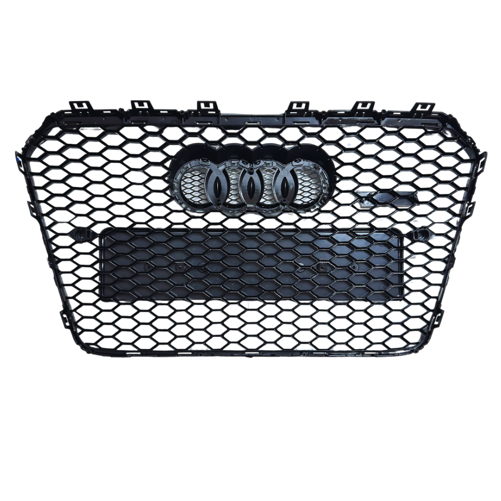 Grilă Centrală Audi A5/S5 B8.5 – RS5 Style, Negru Lucios