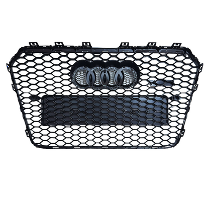 Grilă Centrală Audi A5/S5 B8.5 – RS5 Style, Negru Lucios