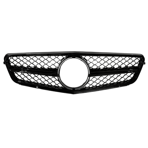 Grila Centrala Mercedes W204 S204 Design C63, Negru Lucios
