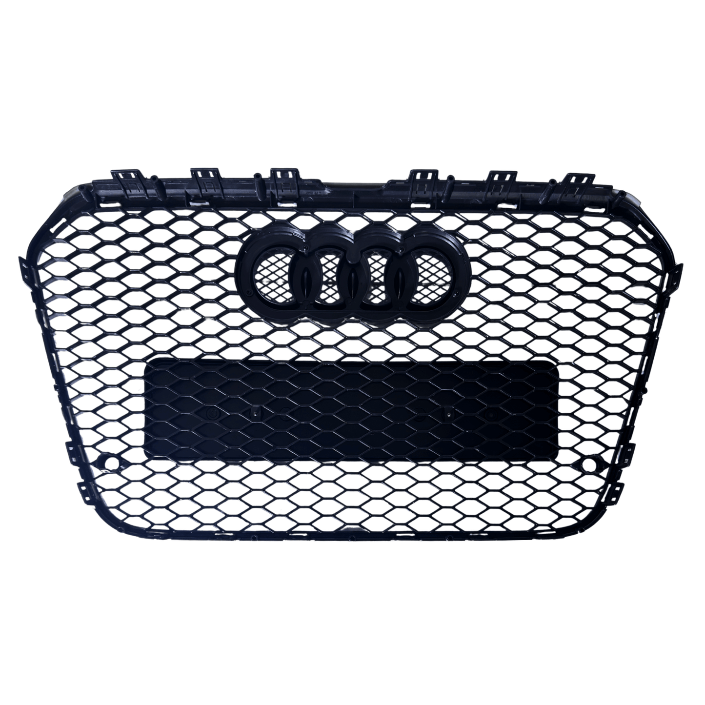 Grila Fata Audi A6 C7 Tip Fagure, Negru Lucios