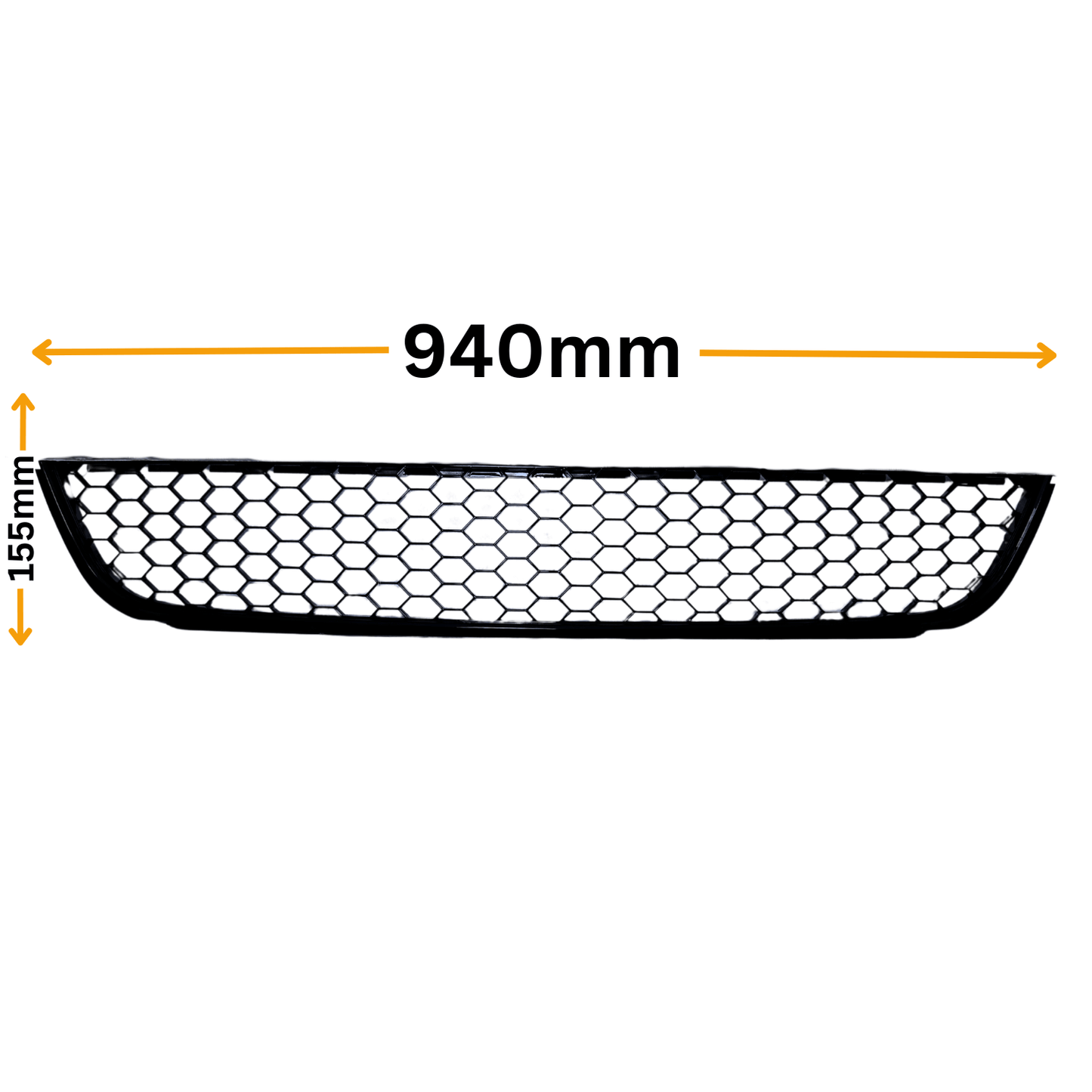 Grila Fata Inferioara VW Golf 6 Tip Fagure, Negru Lucios