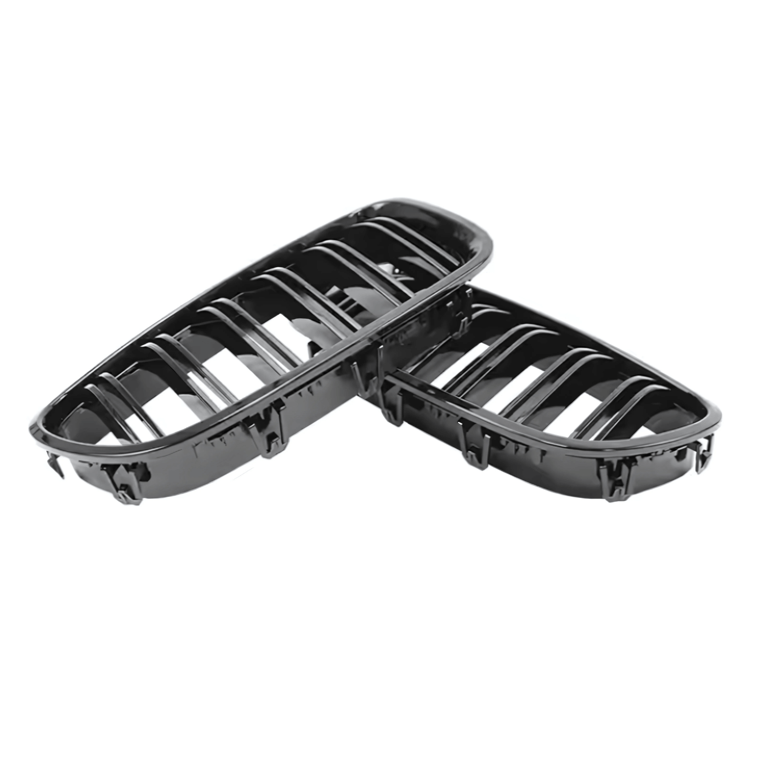 Grile Duble BMW F10/F11/F18 – Negru Lucios, Look Sport M