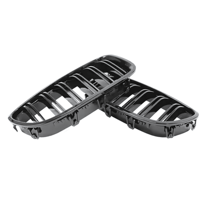 Grile Duble BMW F10/F11/F18 – Negru Lucios, Look Sport M