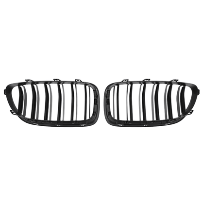 Grile Duble BMW F10/F11/F18 – Negru Lucios, Look Sport M