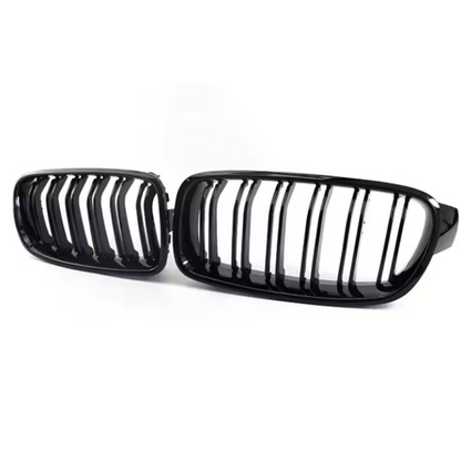 Grile Nări BMW F30/F31/F35 – Negru Lucios, Look Sport M