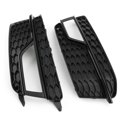 Grile Proiectoare Audi A5 B8.5 – Design Tip Fagure, Negru Lucios