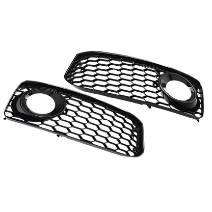 Grile Proiectoare Audi A5 B8 – Design Tip Fagure, Negru Lucios
