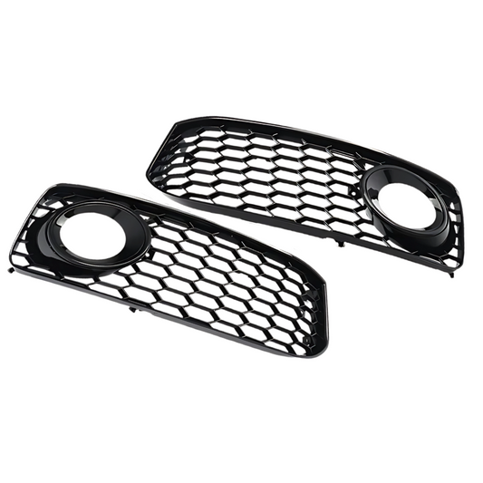 Grile Proiectoare Audi A5 B8 – Design Tip Fagure, Negru Lucios