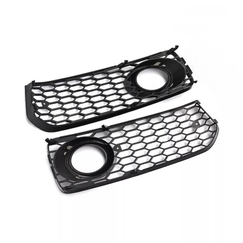 Grile Proiectoare Audi A5 B8 – Design Tip Fagure, Negru Lucios