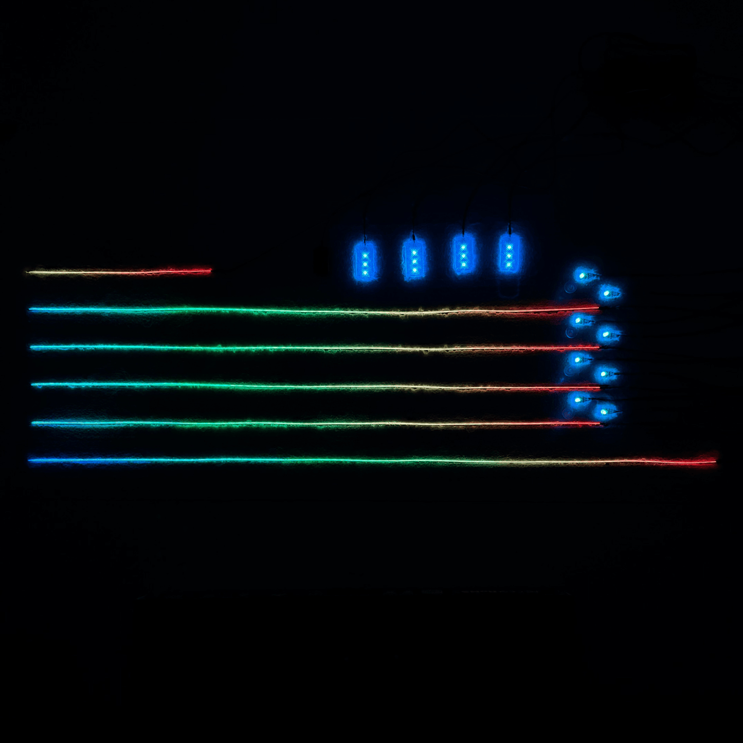 Kit Lumini Ambientale Auto 18 în 1 Symphony – LED RGB cu Aplicație