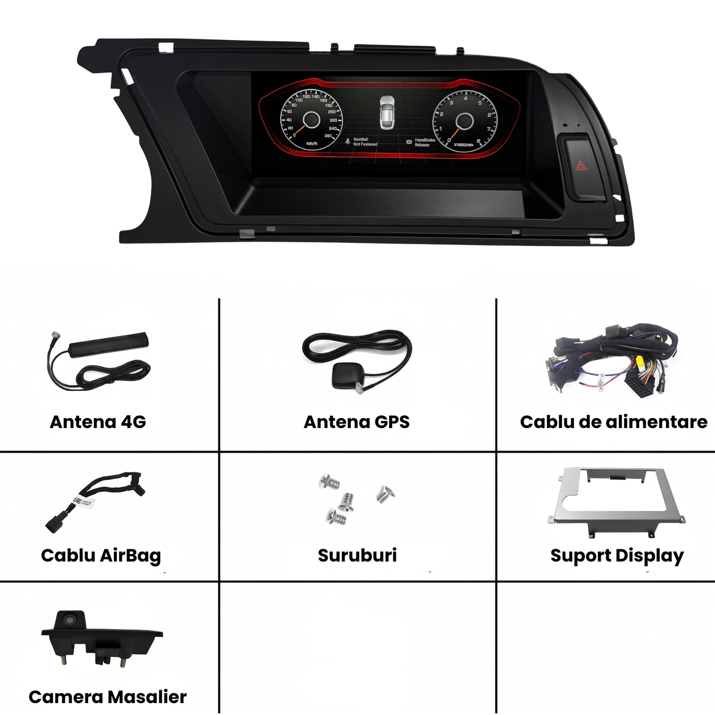 Navigatie Android Audi A4 B8.5, CarPlay & Android Auto Wireless, 4GB RAM, Concert/Symphony