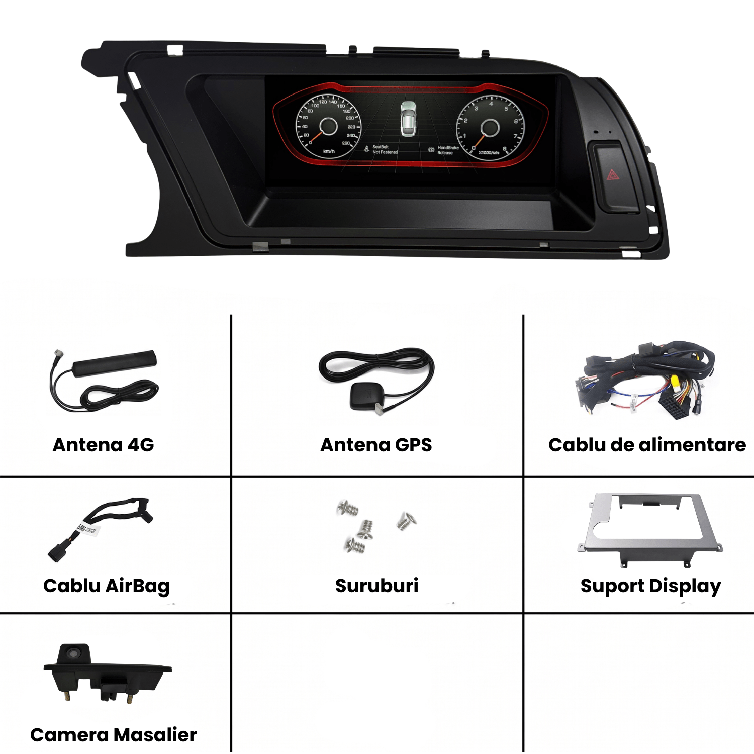 Navigatie Android Audi A4 B8.5, CarPlay & Android Auto Wireless, 4GB RAM, Concert/Symphony