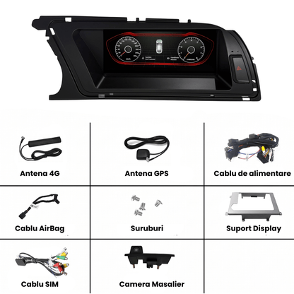 Navigatie Android Audi A4 B8.5, CarPlay & Android Auto Wireless, 4GB RAM, Multimedia