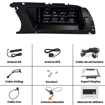 Navigatie Android Audi A4 B8.5, CarPlay & Android Auto Wireless, 8GB RAM, Multimedia