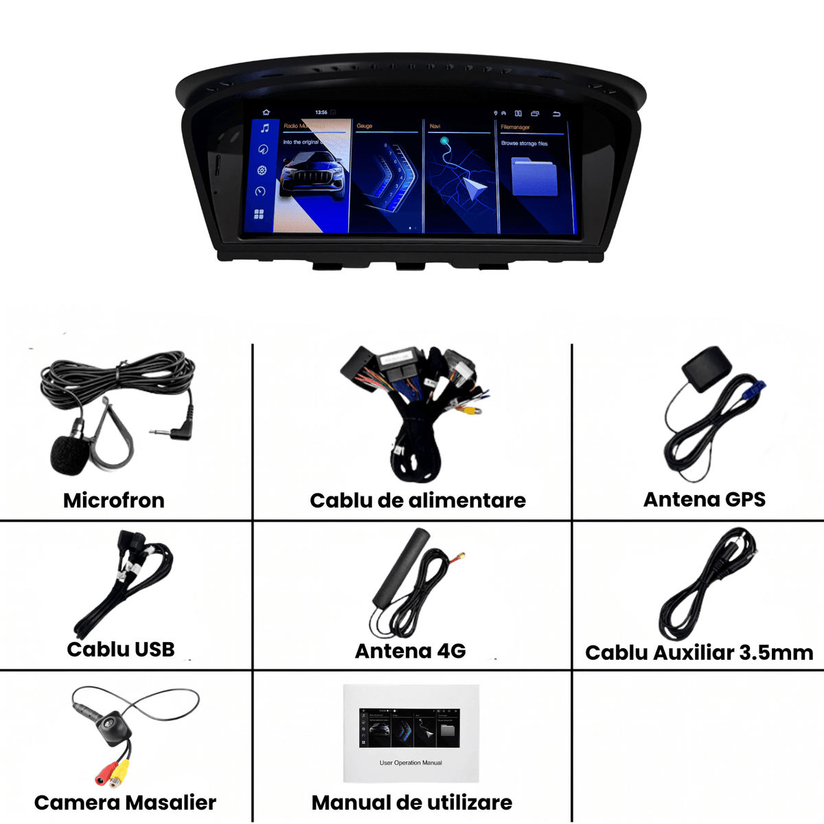 Navigatie_Android_BMW_E90_E91_E60_E61_CarPlay_Android_Auto_Wireless_8GB_RAM_Sistem_CIC