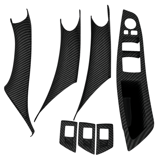 Ornamente Mânere Interioare Uși BMW Seria 5 F10/F11, Carbon