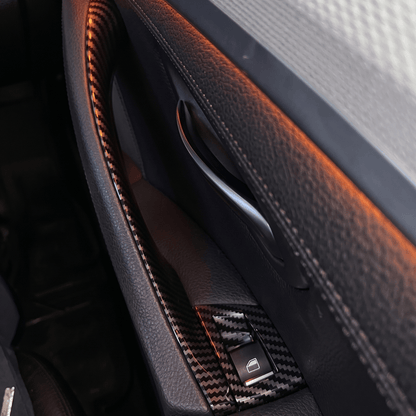 Ornamente Mânere Interioare Uși BMW Seria 5 F10/F11, Carbon