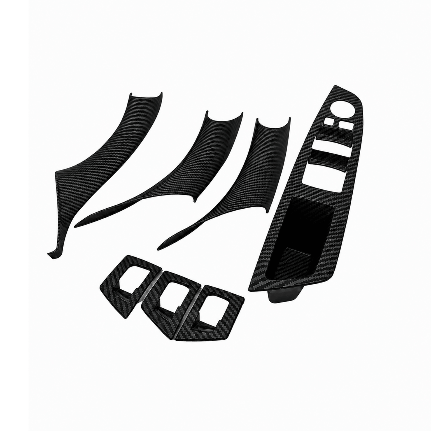 Ornamente Mânere Interioare Uși BMW Seria 5 F10/F11, Carbon