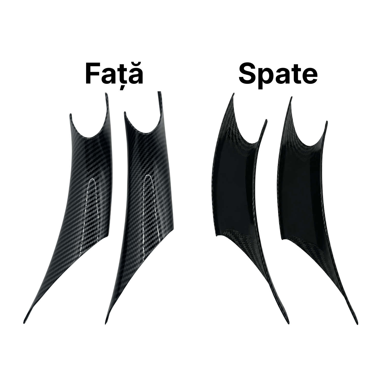 Ornamente Mânere Interioare Uși BMW Seria 5 F10/F11, Carbon