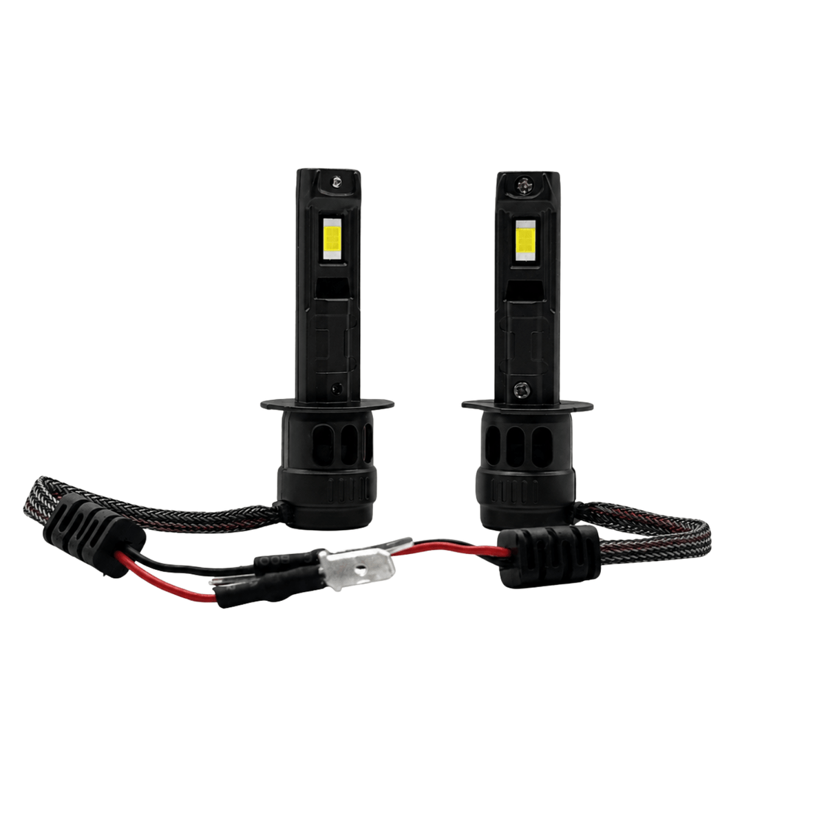 Set 2 Becuri Auto LED H1 6000K, CANBUS, pentru Faruri cu Lupă, Lumină Albă