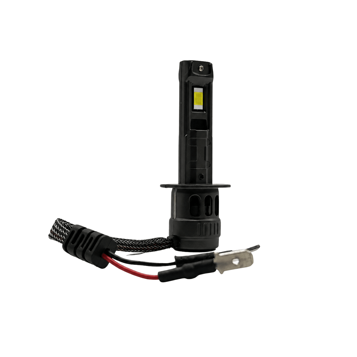 Set 2 Becuri Auto LED H1 6000K, CANBUS, pentru Faruri cu Lupă, Lumină Albă