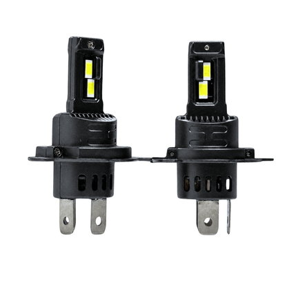 Set 2 Becuri Auto LED H4 6000K CANBUS, 8000 lm, Lumină Albă