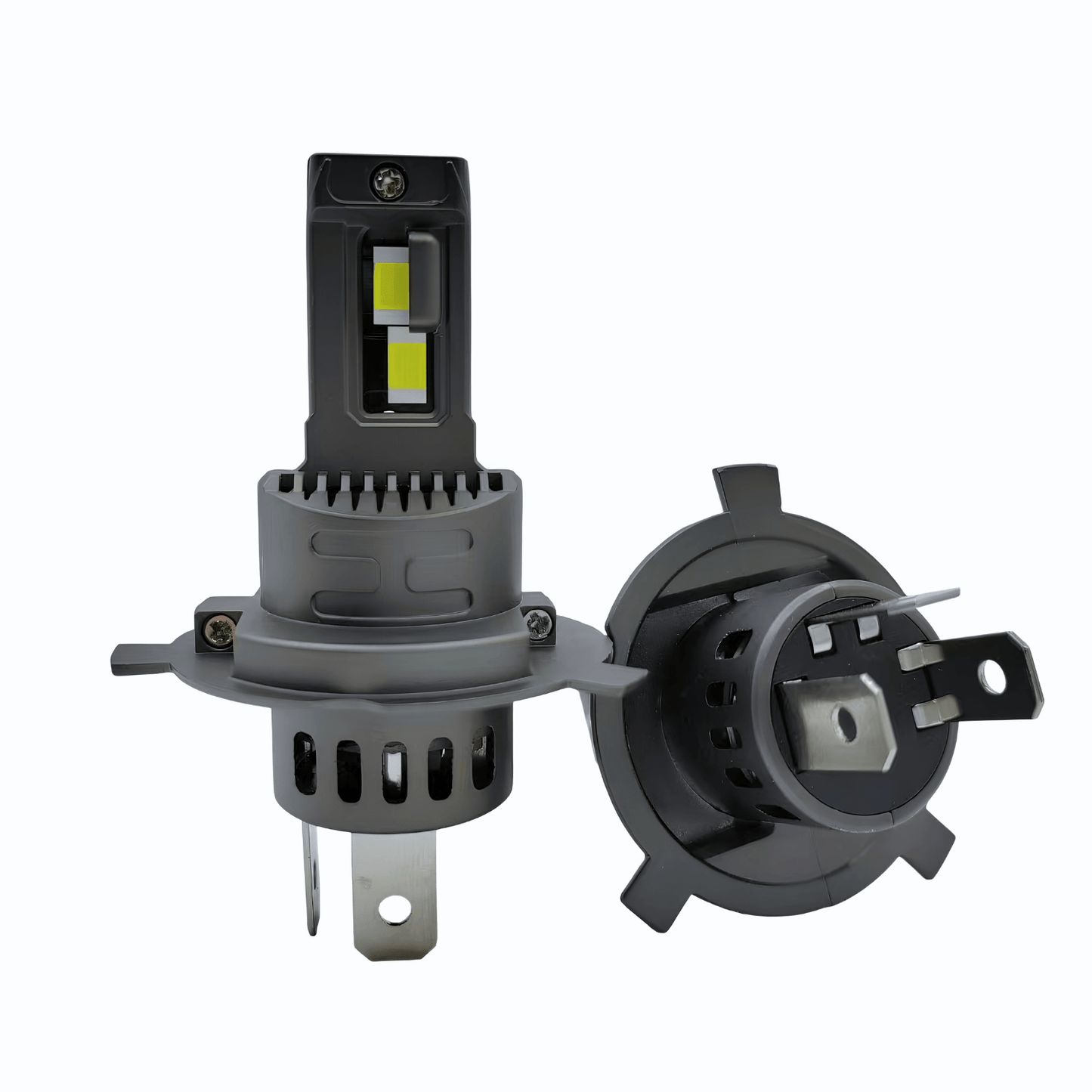 Set 2 Becuri Auto LED H4 6000K CANBUS, 8000 lm, Lumină Albă