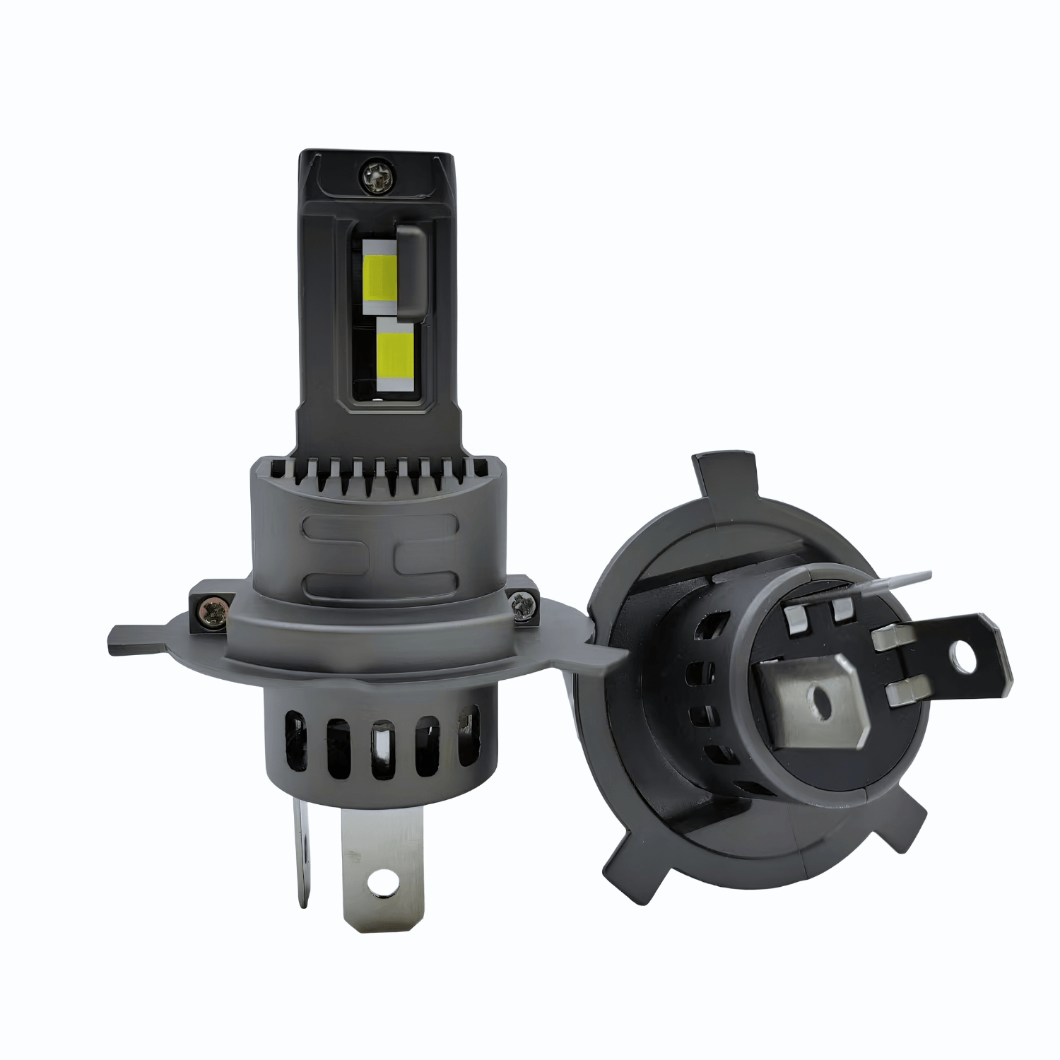 Set 2 Becuri Auto LED H4 6000K CANBUS, 8000 lm, Lumină Albă